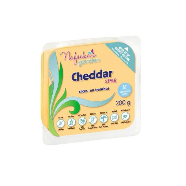 NAFSIKAS GARDEN - VEGAN CHEDDAR STYLE SLICES 200GR