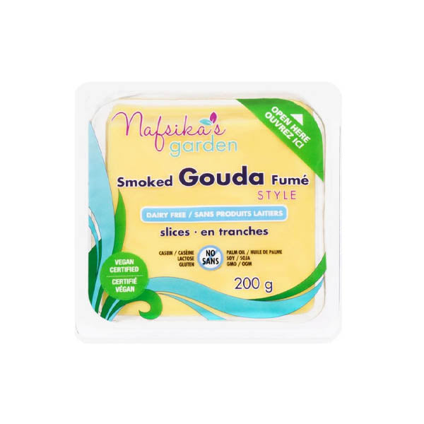 NAFSIKAS GARDEN - VEGAN SMOKED GOUDA STYLE SLICES 200GR