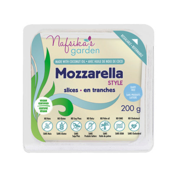 NAFSIKAS GARDEN - VEGAN MOZZARELLA STYLE SLICES 200GR