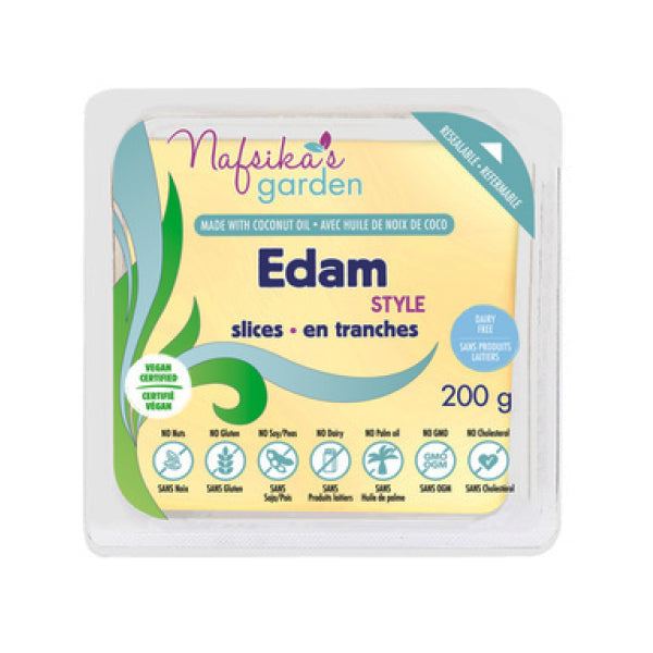 NAFSIKAS GARDEN - VEGAN EDAM STYLE SLICES 200GR