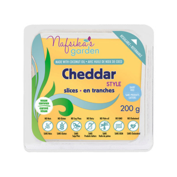 NAFSIKAS GARDEN - VEGAN CHEDDAR STYLE BLOCK 200GR