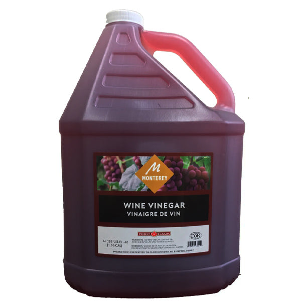 MONTEREY - RED WINE (COR) VINEGAR 4LT