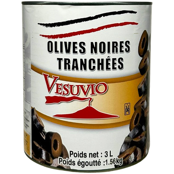 VESUVIO - BLACK SLICED OLIVES 6x2.84 LT