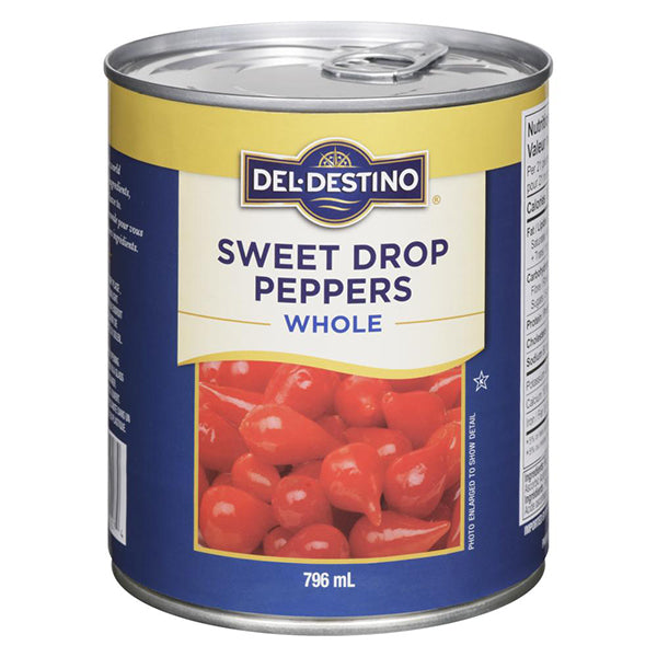DEL DESTINO - SWEET DROPS PEPPERS WHOLE 796ML