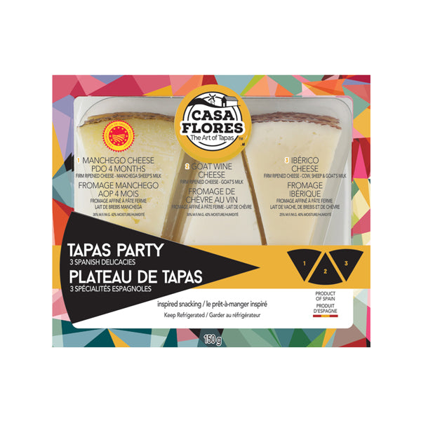 CASA FLORES - SPANISH TAPAS CHEESE TRIO PACK 150GR