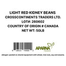 APARNA - LIGHT RED KIDNEY BEANS 50LB