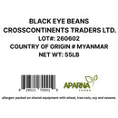 APARNA - BLACK EYED BEANS 55LB