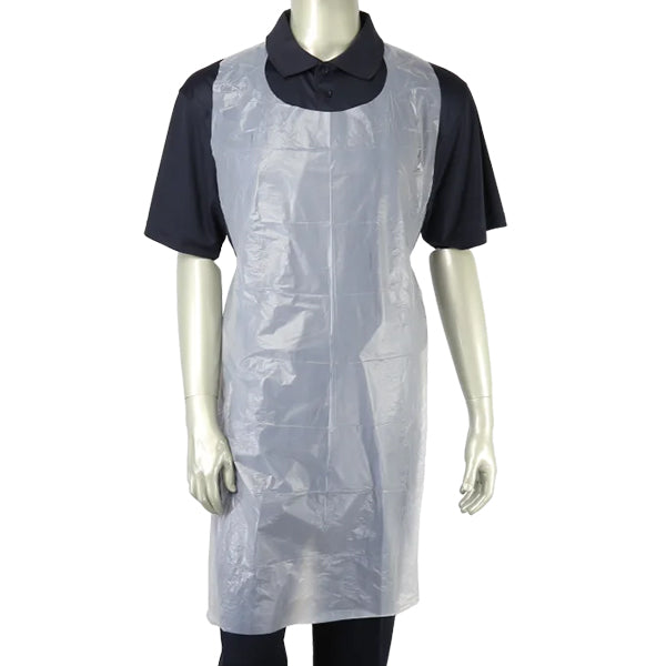 SAFE-T WEAR - 28x46IN WHITE POLY APRONS 100 PK