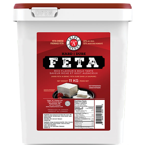 TRIPLE A CHEESE - TRADITIONAL HARD FETA 11KG