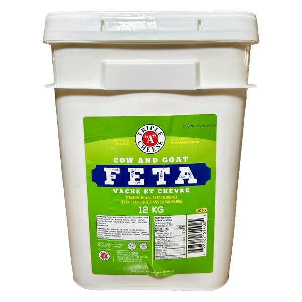 TRIPLE A CHEESE - COW AND GOAT FETA 12KG