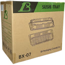 BX PACKAGING - BX07 CLEAR BLUE WITH LIDS SUSHI TRAYS 400CT