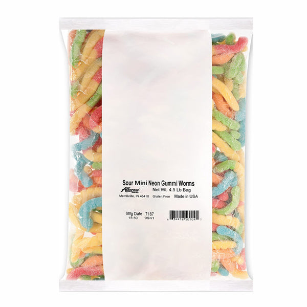 ALBANESE - MINI NEON SOUR WORMS 2.04 KG