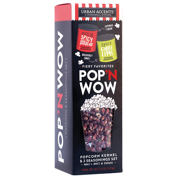 POP'N WOW - FIERY FAVORITES POPCORN GIFT SET 213GR