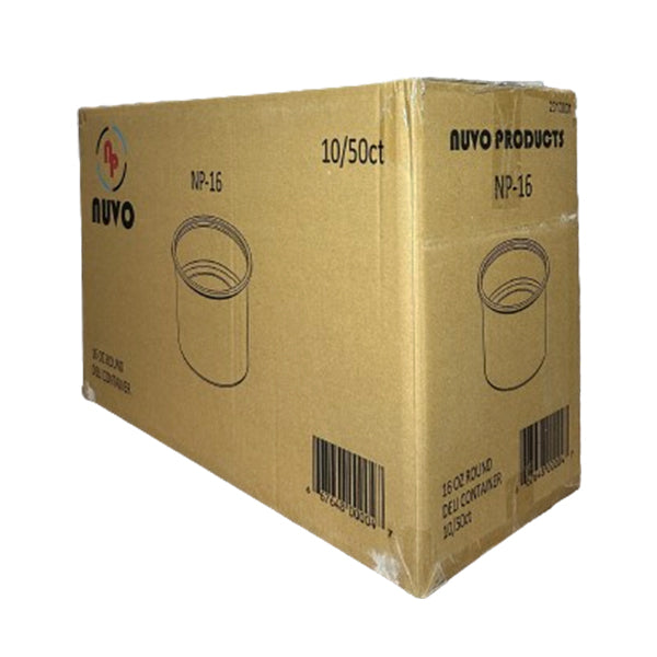 NUVO PRODUCTS - 16OZ ROUND DELI CONTAINER 50EA