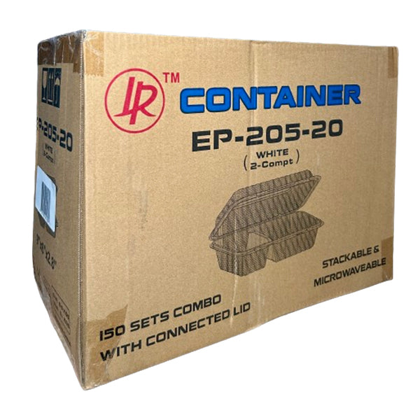 LR - EP-205-2,2-COMP HINGED CONTAINER 150EA