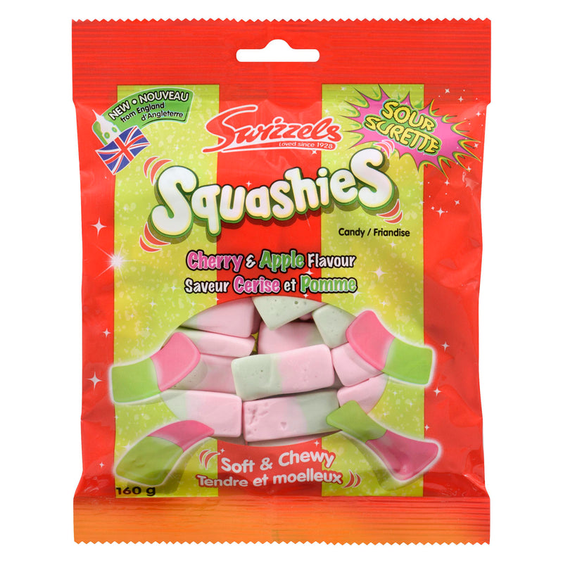 SWIZZELS - SOUR CHERRY APPLE SQUASHIES 160GR
