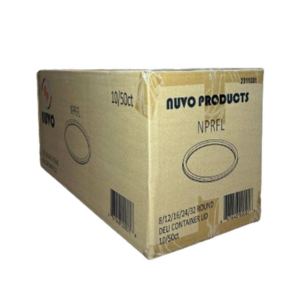 NUVO - ROUND DELI CONTAINER LID 10x50 PK