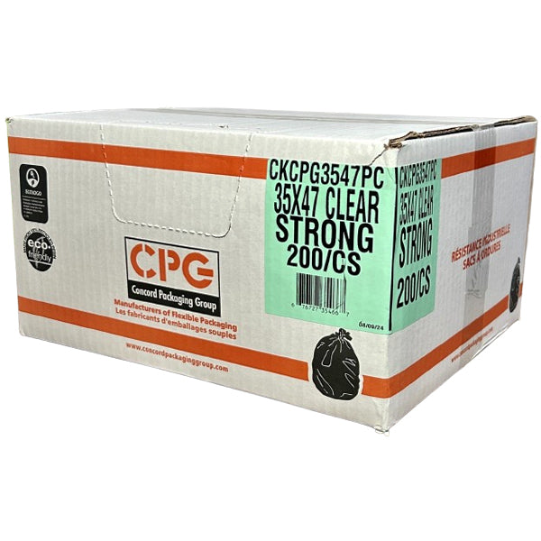 CPG - STRONG CLEAR GARBAGE BAGS 35X47 200PK