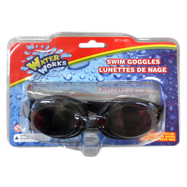 LINK - ADVANCE SWIM GOGGLES  W/EAR PLUG & NOSE CLIP BLACK EA