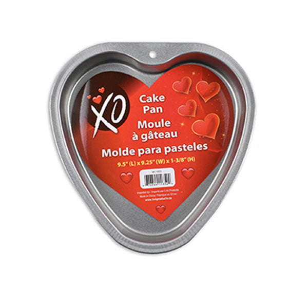 XO - HEART SHAPED CAKE PAN 9.5x9.25x1.375IN 1 UN