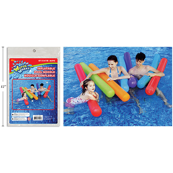 LINK - 67INx9-7/8IN LARGE INFLATABLE POOL NOODLE EA