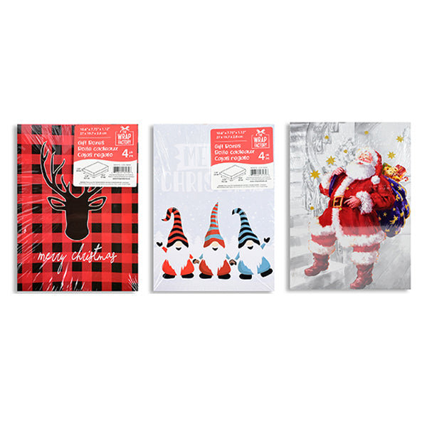 LINK - 4PK XMAS GIFT BOXES SMALL EA