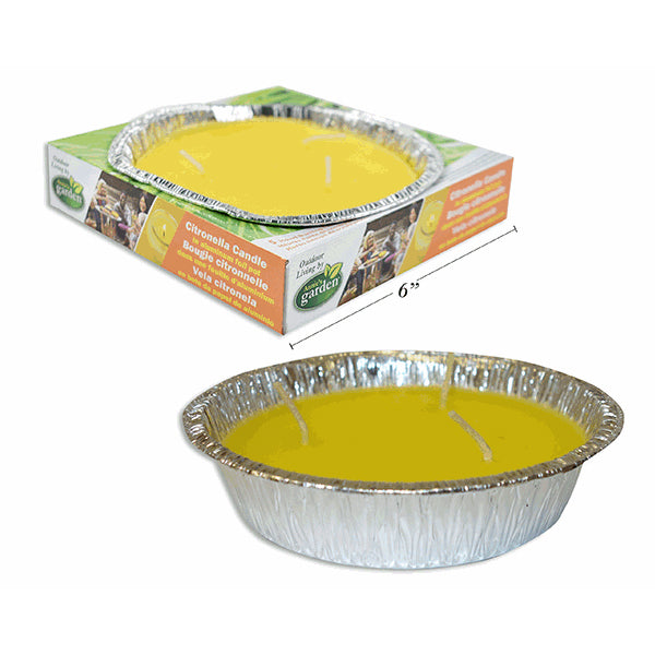 ANNIE GARDEN - 5.75IN CITRONELLA CANDLE IN ALUMINUM FOIL POT 130GR