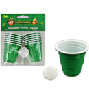 ST PATRICKS - SET/14 SHOT GLASS BEER PONG 1UN