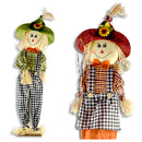 HARVEST - STANDING SCARECROW ON WOODEN STAND 40IN