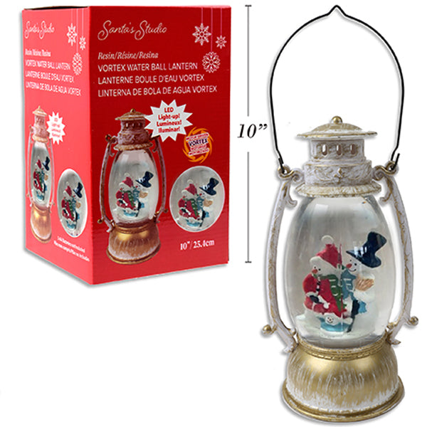 SANTA STUDIO - XMAS LED SWIRLING GLITTER VORTEX WATERBALL  B/O 1 UN