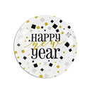 9in NEW YEAR ROUND PAPER PLATE 8CT