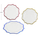 SANTA STUDIO - XMAS CRYSTAL CHARGER PLATE ASSORTED 12.875 IN