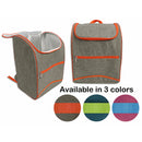 LINK - 15.4IN INSULATED CANVAS COOLER BACKPACK W/ FRONT POCKET 24LT
