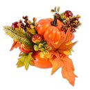 HARVEST - PUMPKIN W/ BERRY TABLETOP DECORATION 10IN