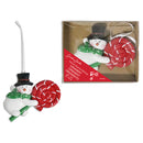 SANTA STUDIO - XMAS POLYRESIN CANDY SHOP ORNAMENT 3.25x3.75 IN