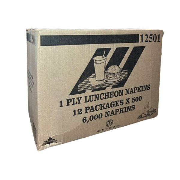 MPI PAPER - LUNCHEON 1 PLY NAPKINS 12x500 EA