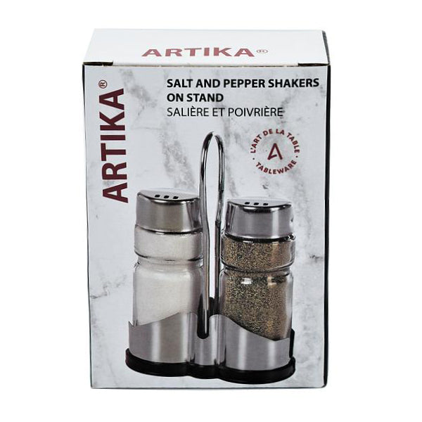 ARTIKA - SALT & PEPPER SHAKER W/ STAND 2EA