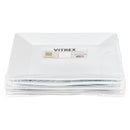 VITREX - 10.5IN SQUARE PLATES 4PK