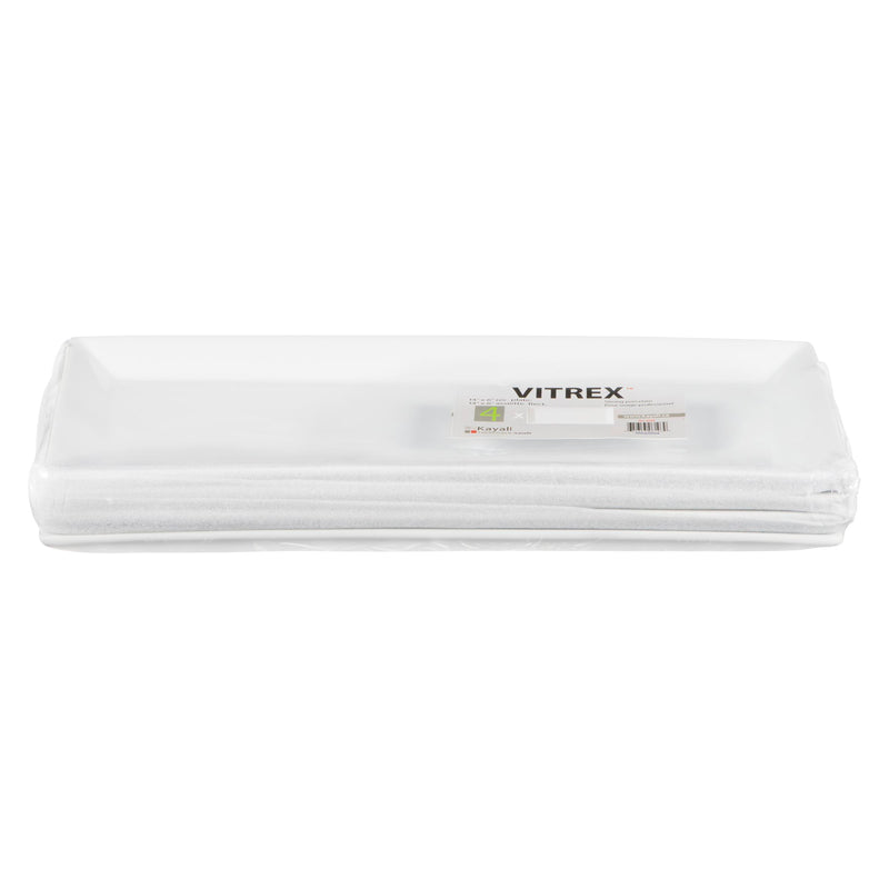 VITREX - 14X6IN RECTANGULAR PLATE 4EA