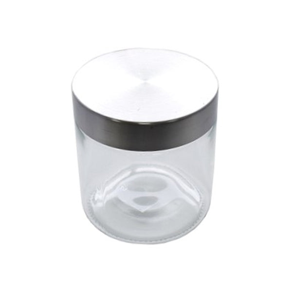SKI - GLASS JAR W/METAL LID 350ML