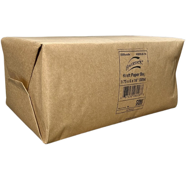 CALIBRE - PAPER BAG KRAFT 9.75X6X16.5 500PK