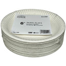 DOLCE -  6IN PAPER UNCOATED PLATES 100EA