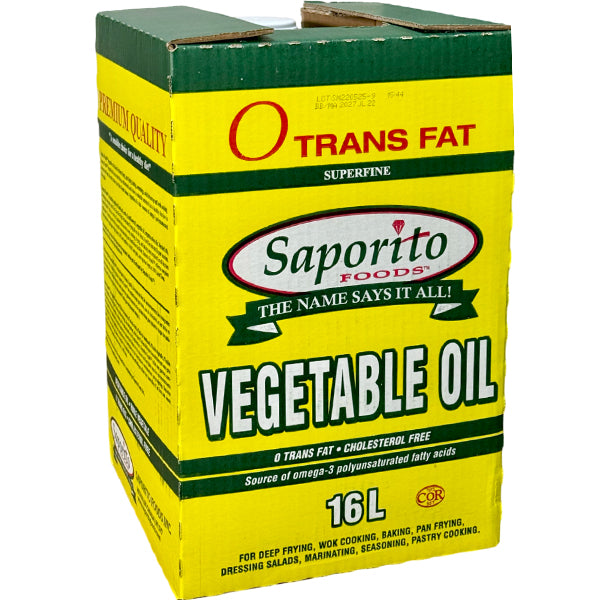 SAPORITO - VEGETABLE OIL (BOX) 16LT