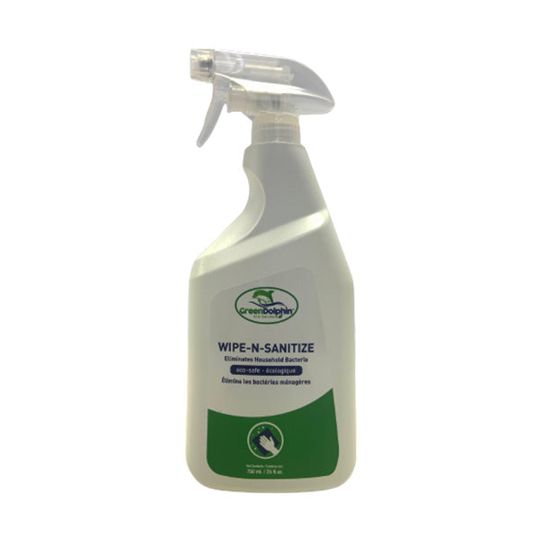 GREEN DOLPHIN - WIPE N SANITIZE 750ML