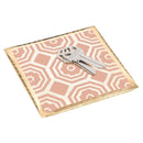 SQUARE FLORAL MEDALLION TRINKET DISH 1PC