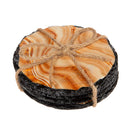 GOLD FAUX AGATE COASTER 4PC