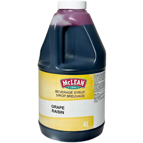 MCLEAN - GRAPE BEVERAGE SYRUP 4LT