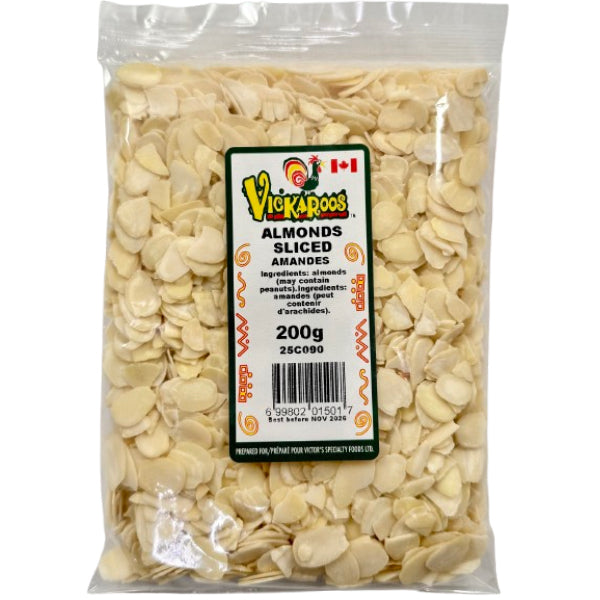 VICKAROOS - SLICED ALMONDS 200GR