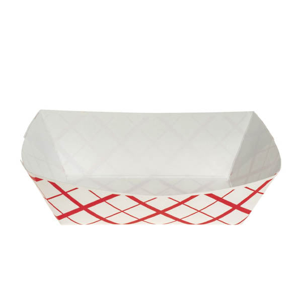 SOUTHLAND - FOOD TRAY  2LB RED CHECK 4x250 EA