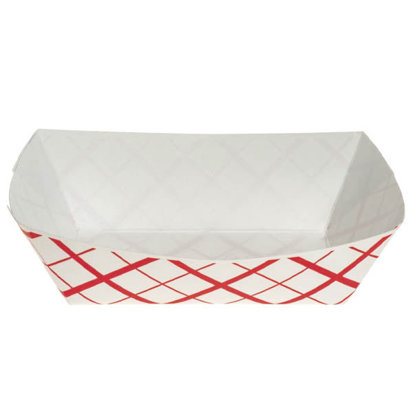 SOUTHLAND - FOOD TRAY 3LB RED CHECK 2x250 EA